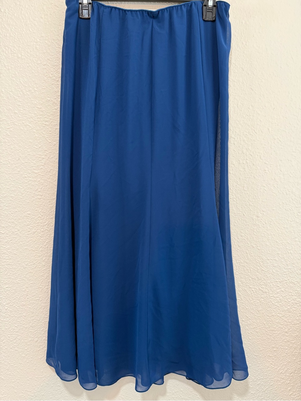 Alex Evenings Royal Blue Maxi Skirt - Flowing Silhouette
